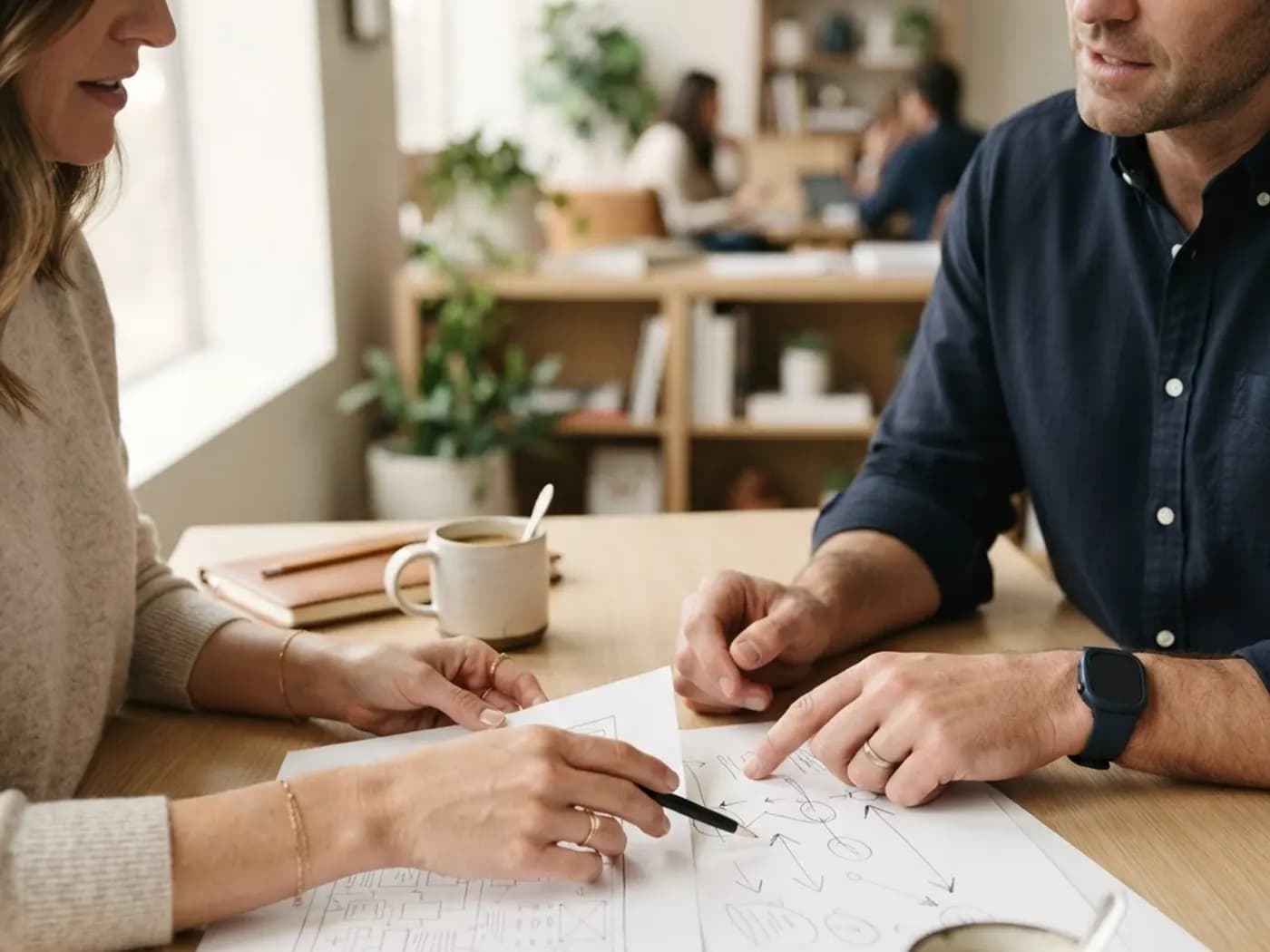 Espaço de um pequeno negócio ainda em preparação, com caixas e materiais